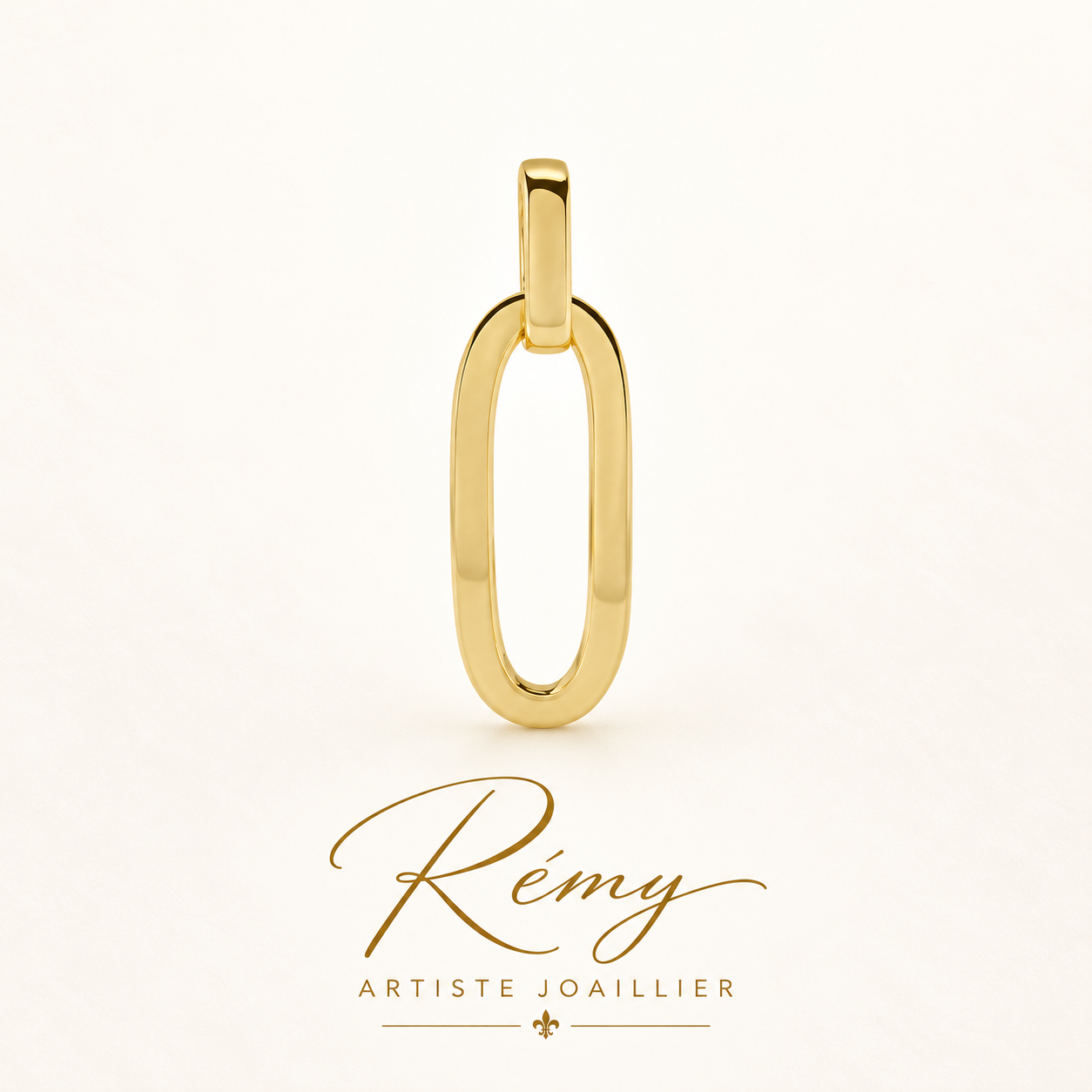 Pendentif Ovale 28 mm — or 750