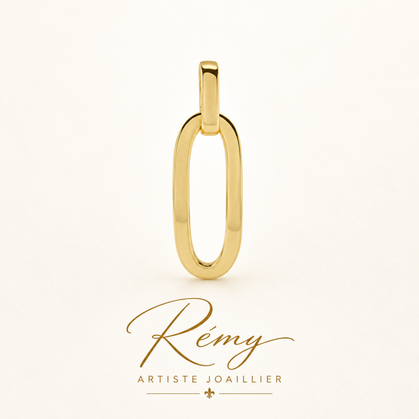 Pendentif Ovale 28 mm — or 750