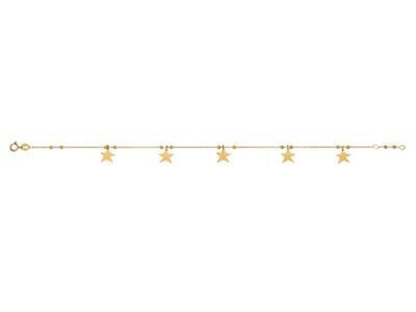 Bracelet Cinq étoiles — or jaune 750