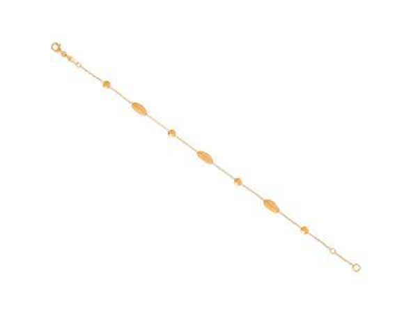 Bracelet Pastilles alternées — or jaune 750