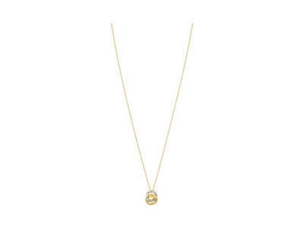 Collier Étreinte — or jaune 750 et diamants 0,11 ct