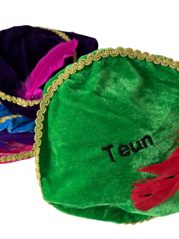 Gepersonaliseerde Pietenmuts – Luxe, geborduurd & uniek voor elk kind