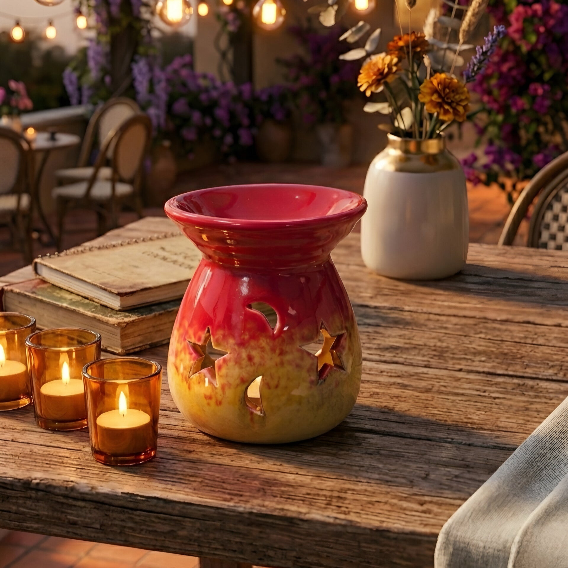 Brûle Parfum Diffuseur Étoile Rouge