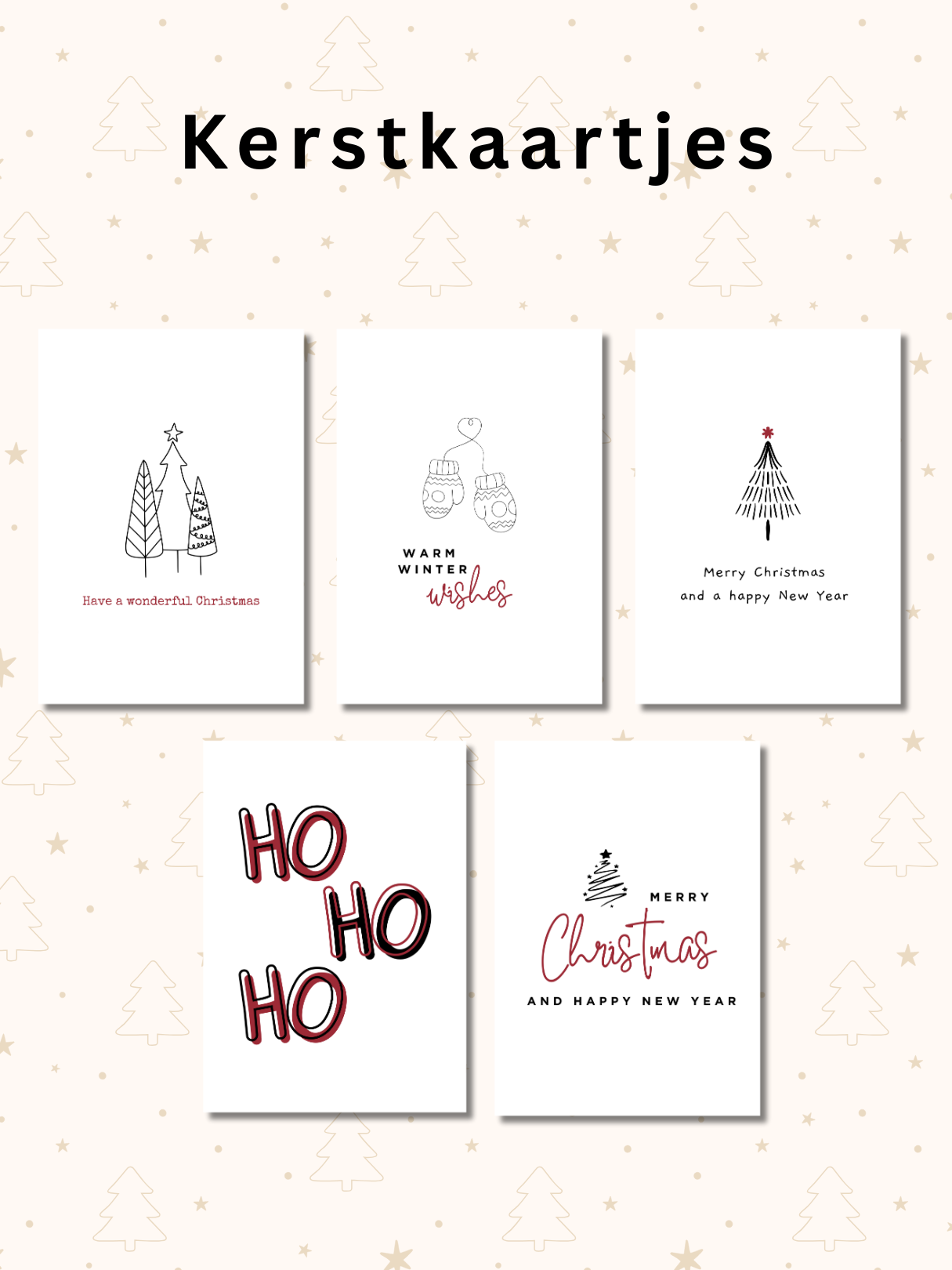 Kerstkaartjes set 2