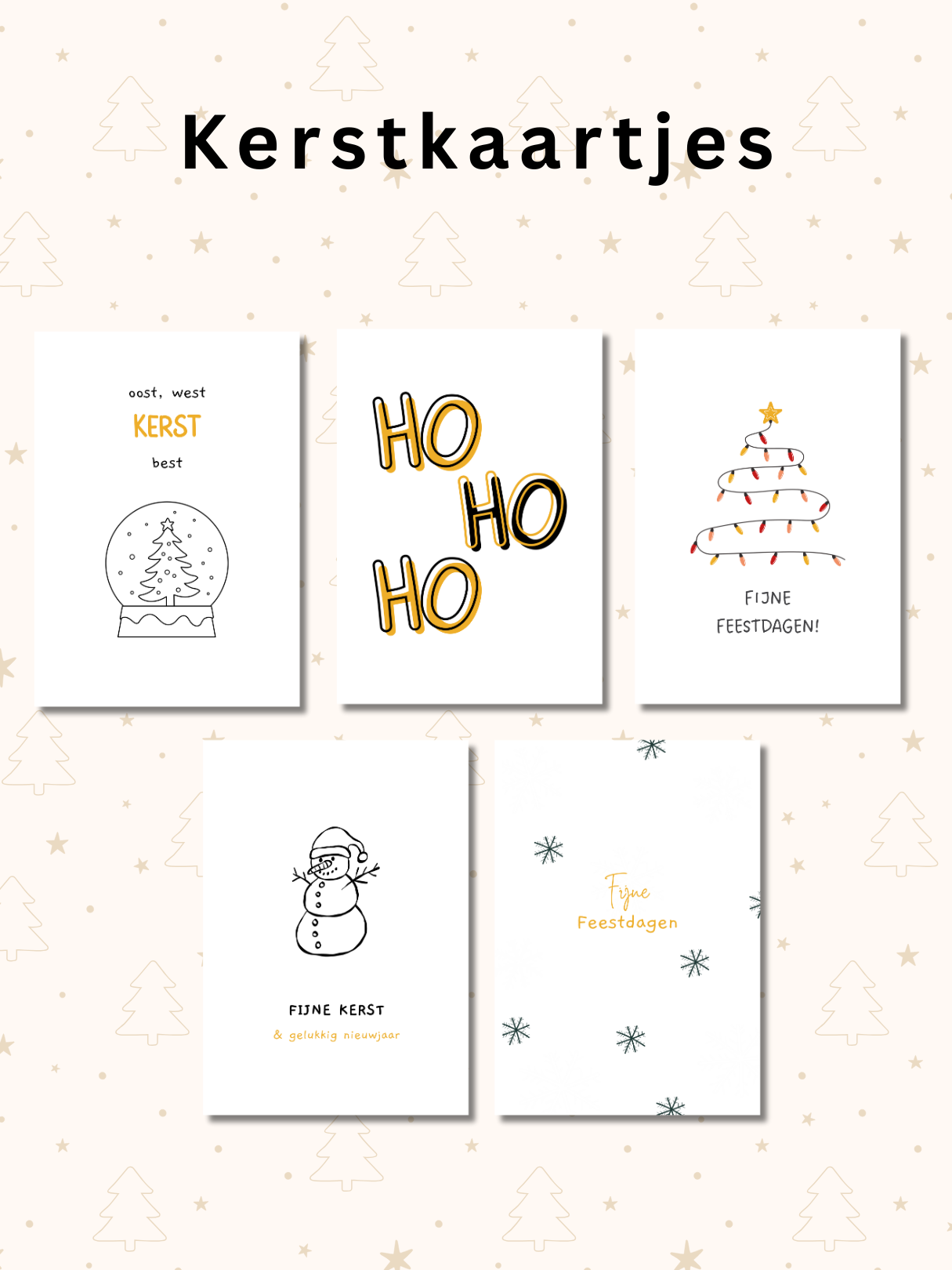 Kerstkaartjes set 3