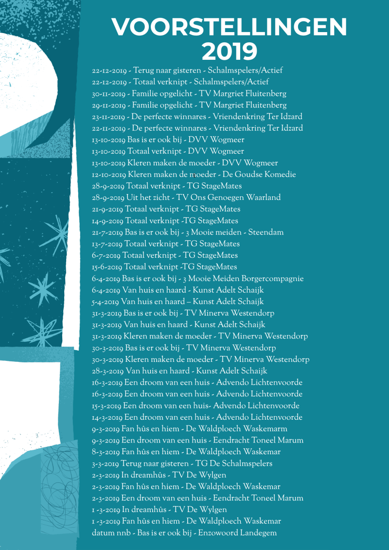 voorstellingen 2019