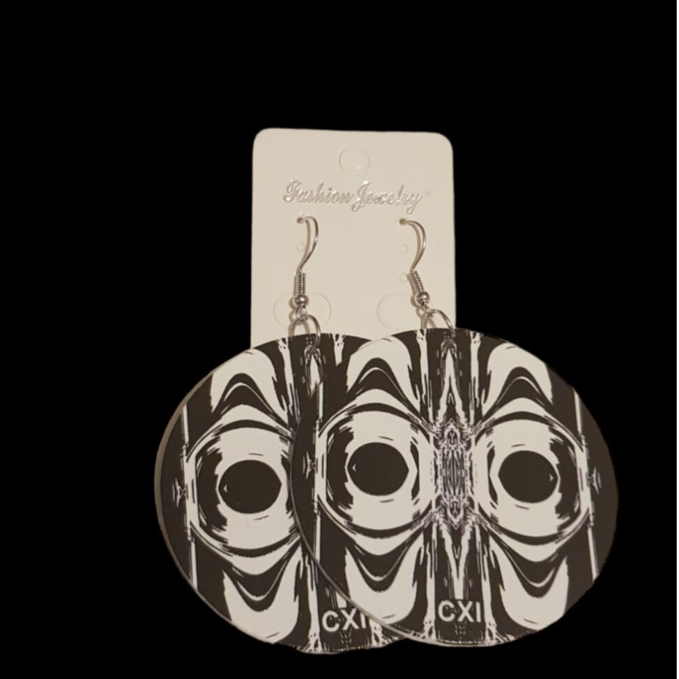 Indigo oorbellen (groot)