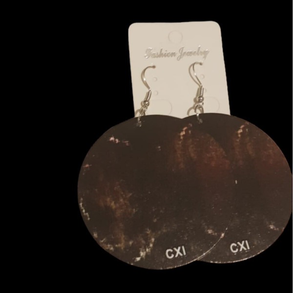 Dark mandala oorbellen (groot)