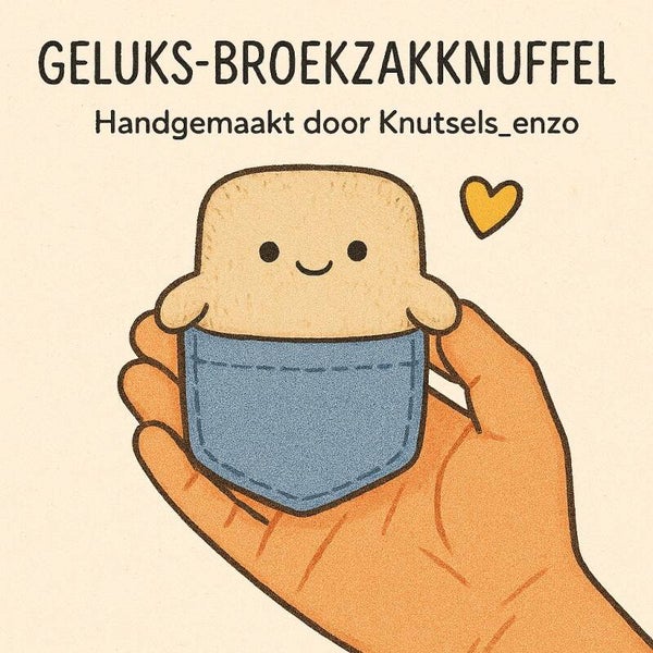 Geluks-broekzakknuffel Beer roze