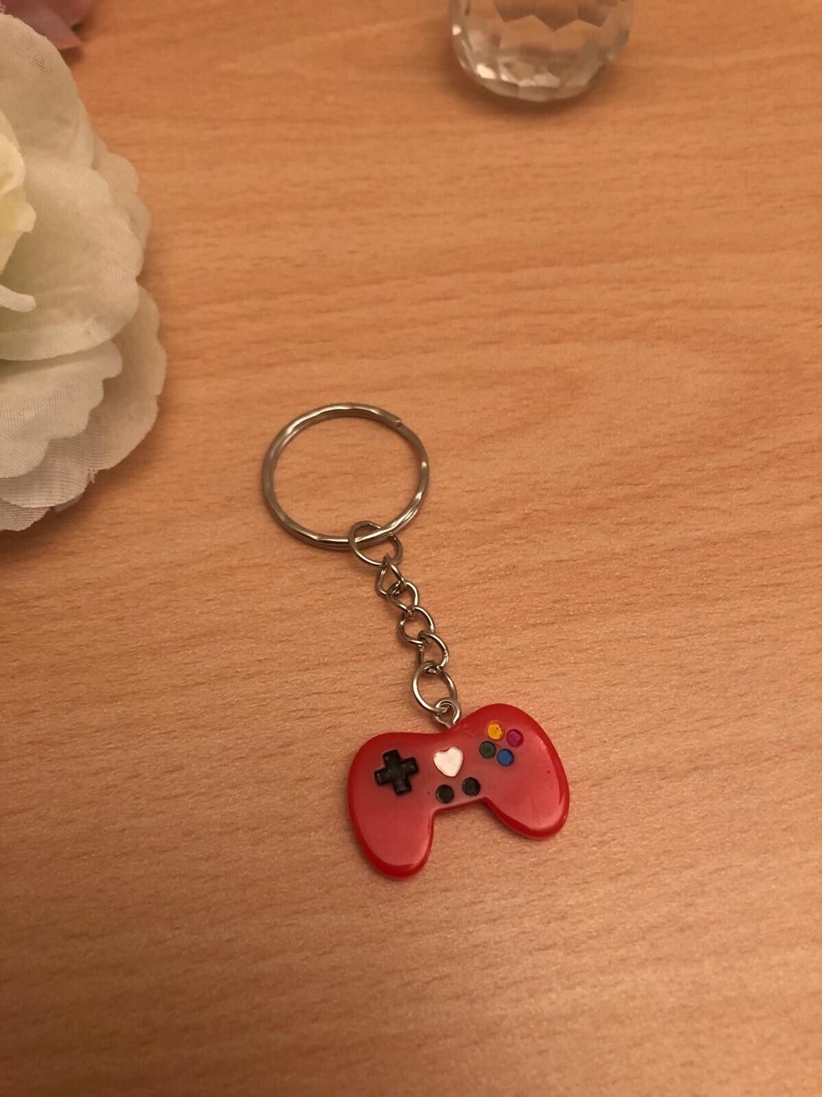 Sleutelhanger game console rood