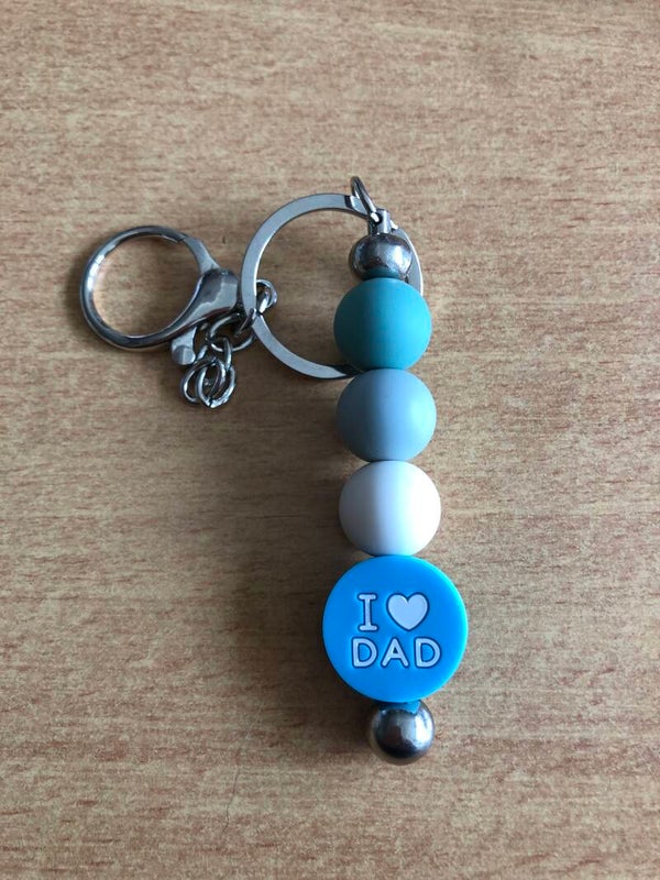 Sleutelhanger Dad blauw