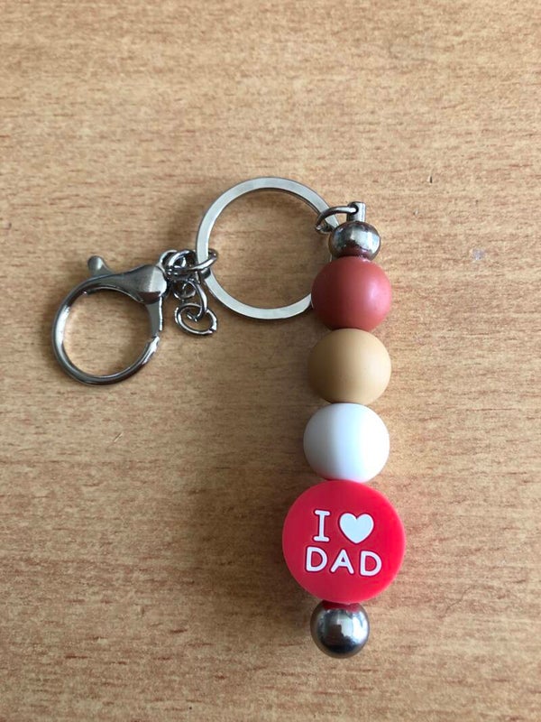 Sleutelhanger Dad rood