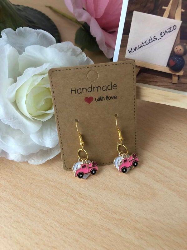 Oorbellen hartje/auto