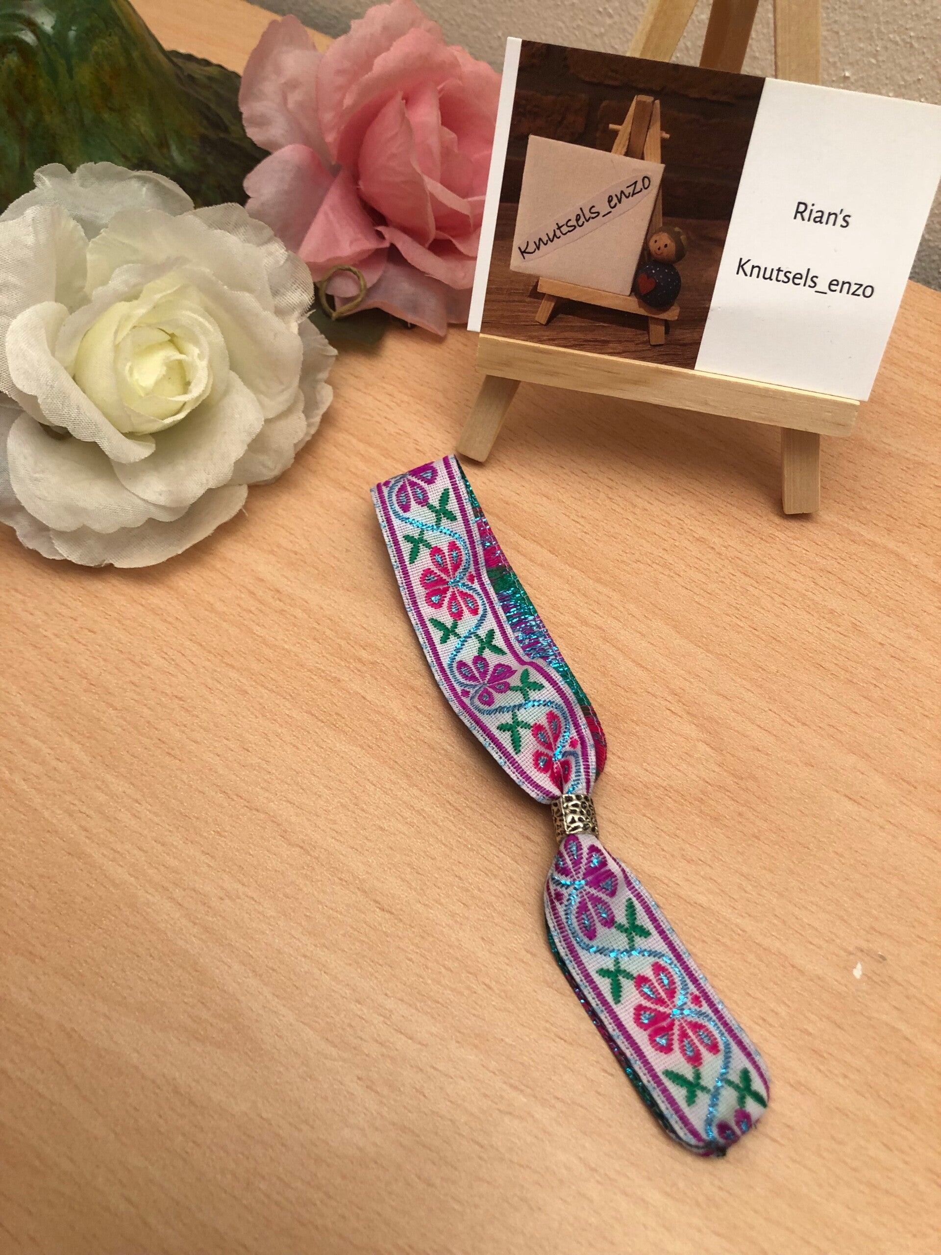 Armbandje lint: BLOEM