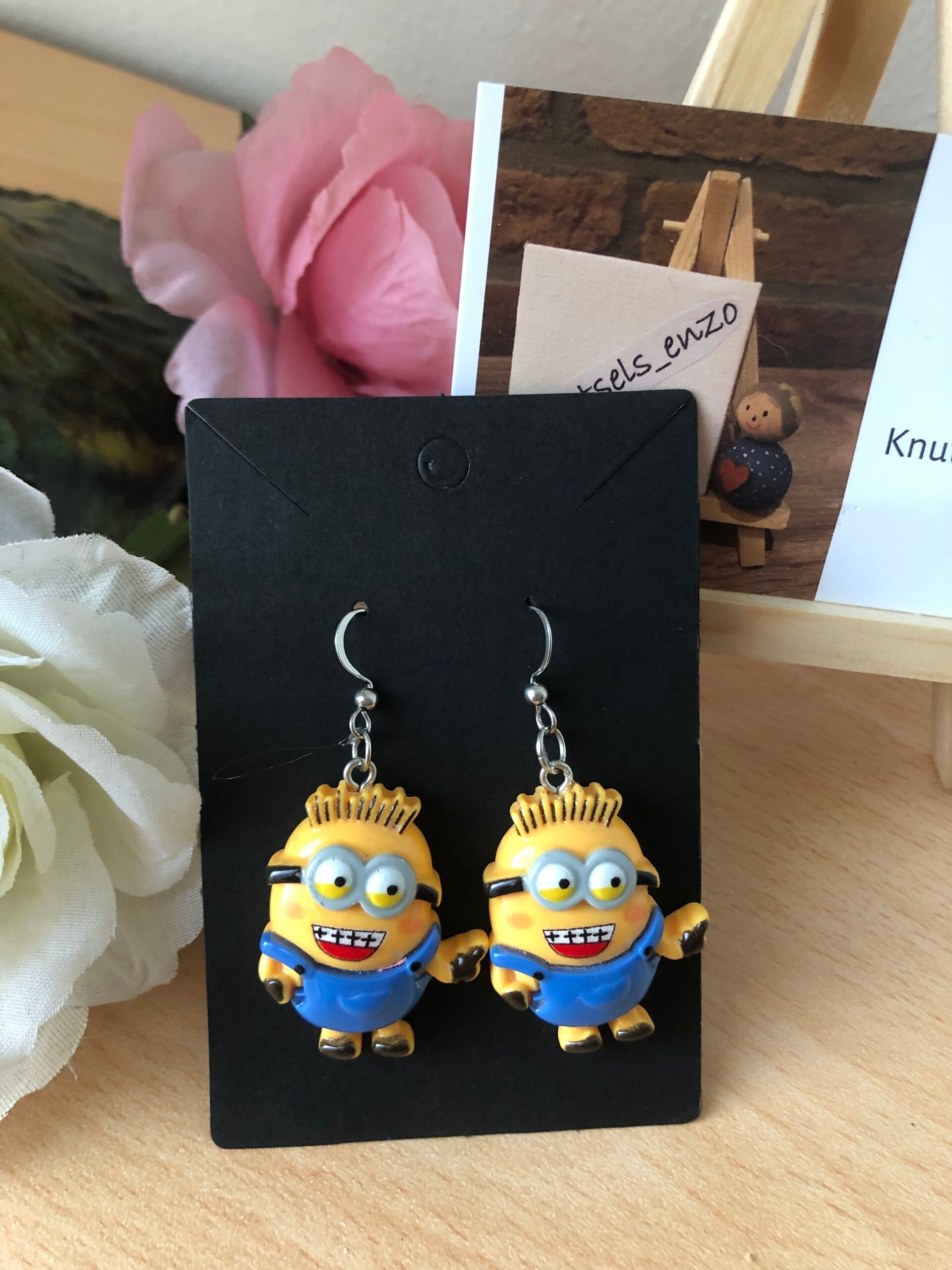 Oorbellen: lachende Minions