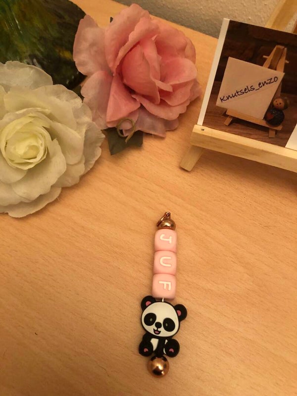 Sleutelhanger PIN juf panda