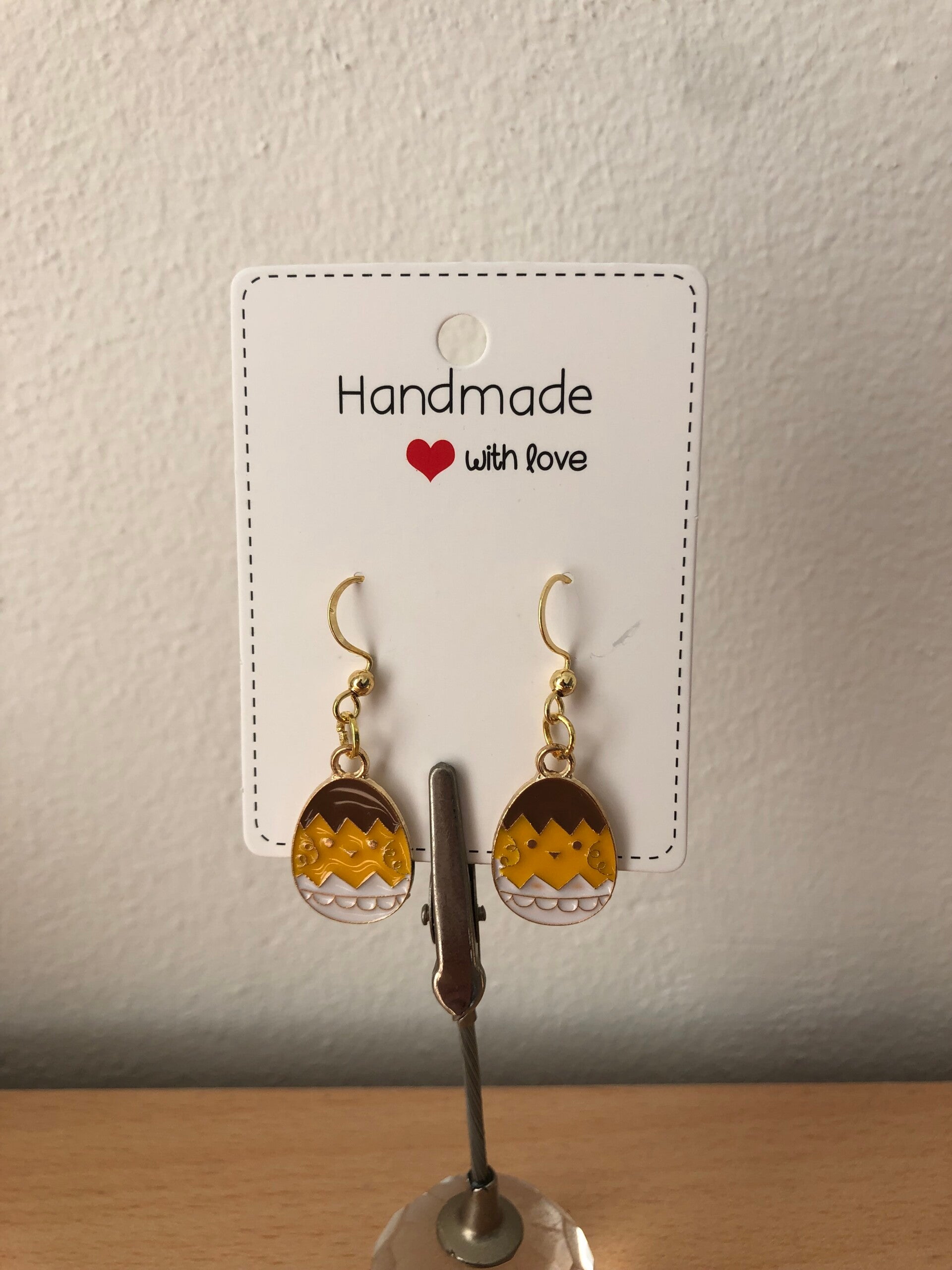 Oorbellen kuikentje in ei