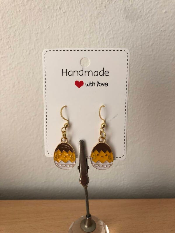 Oorbellen kuikentje in ei