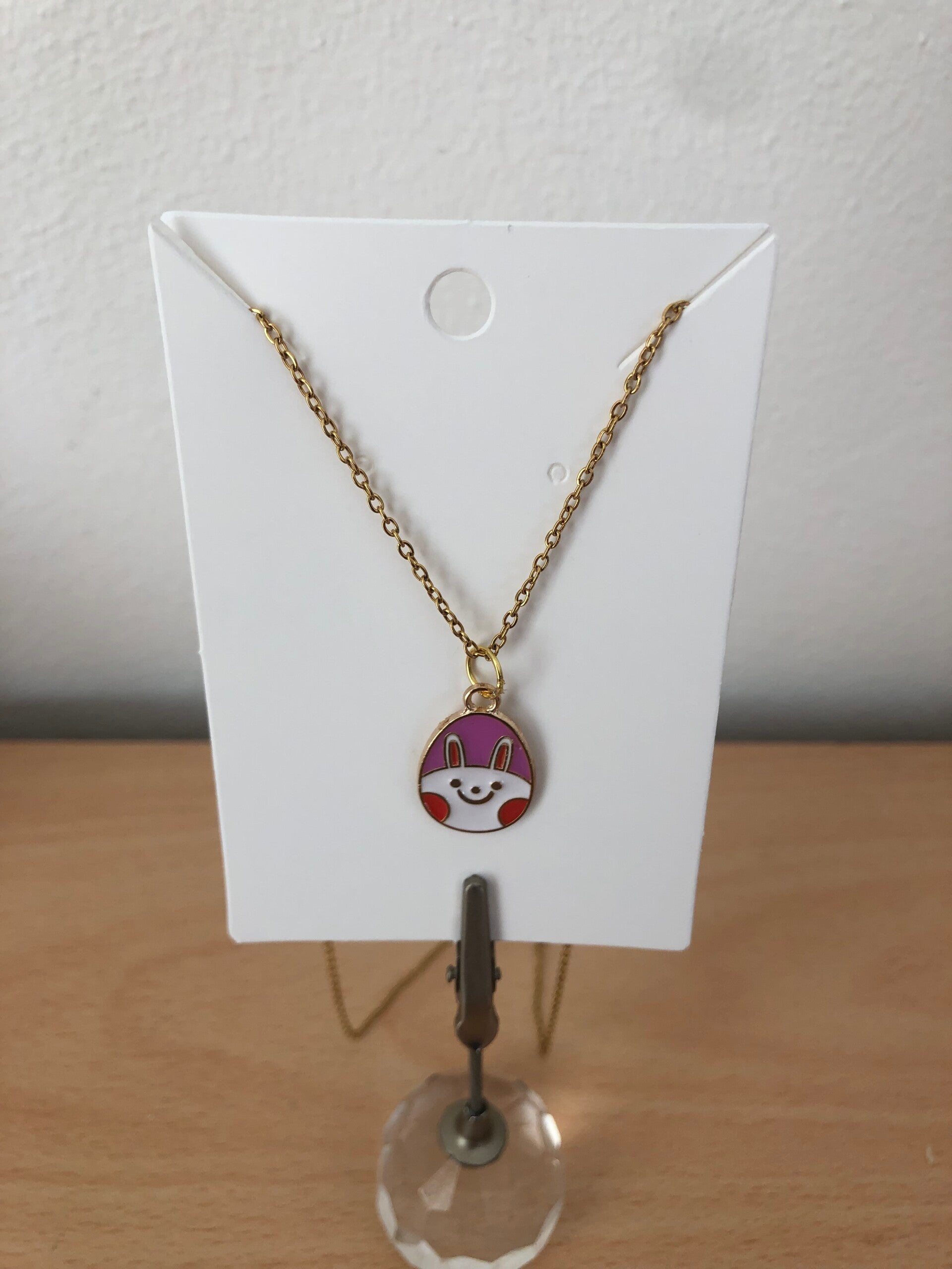 Ketting: Paasei lachend gezichtje