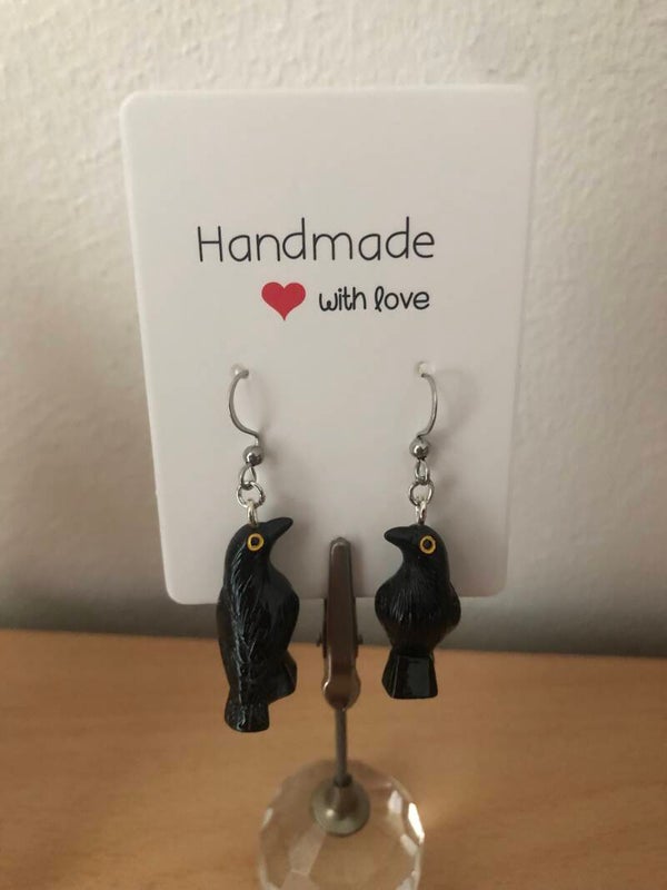 Oorbellen Kraaienduo