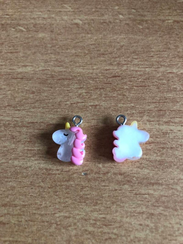Kies jouw creatie: Bedel roze/wit unicorn