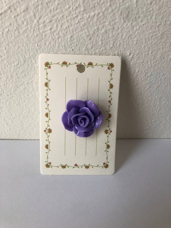 Broche pin bloem paars