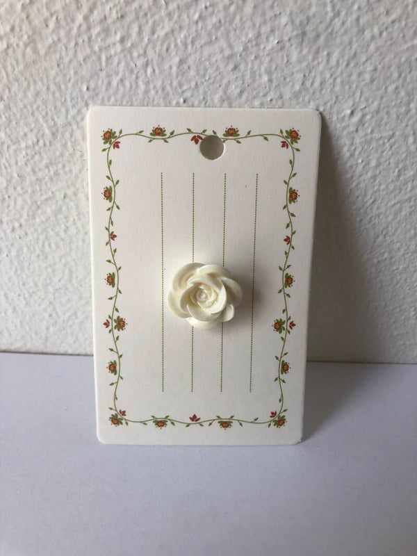 Broche pin bloem wit