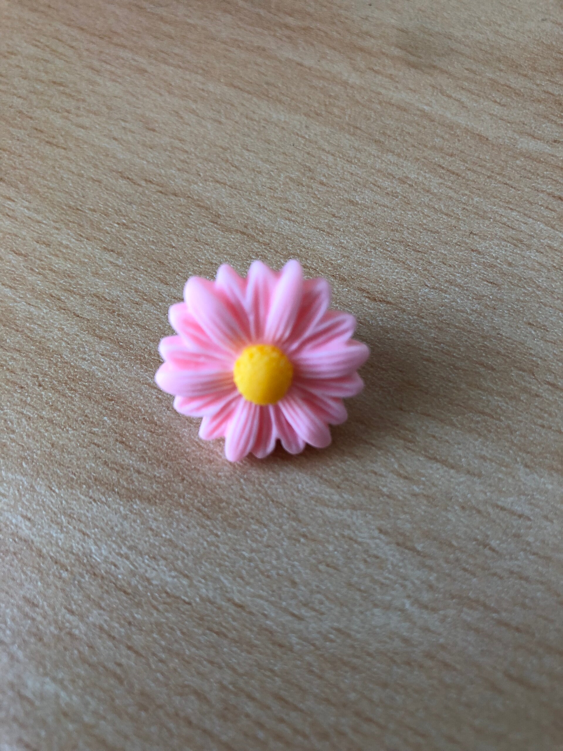 Broche pin roze bloem