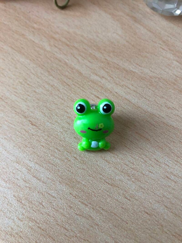 Broche kikker groen