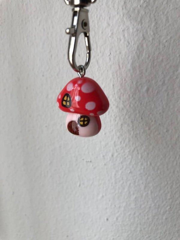 Sleutelhanger paddenstoel