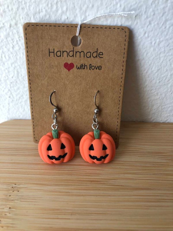 Oorbellen Halloween pompoen