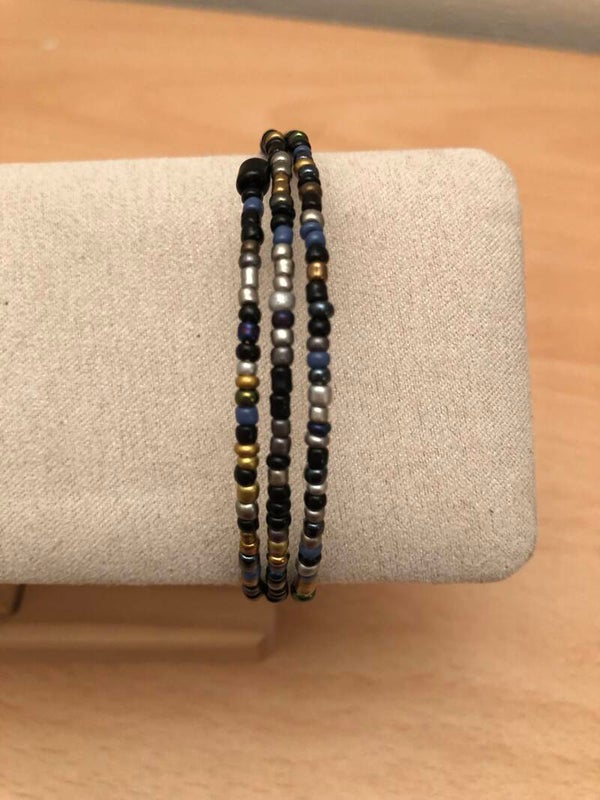Armband wikkel Galaxy 2,5 loops (dunne kralen)