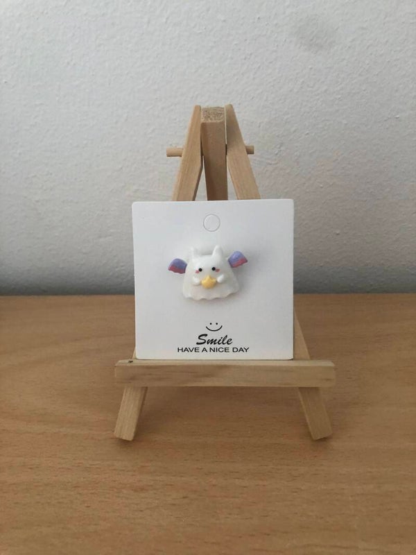 Broche Halloween spook met vleugels