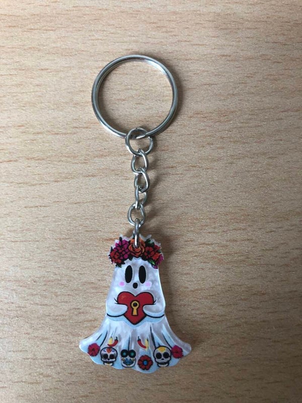 Sleutelhanger Halloween liefdesspook