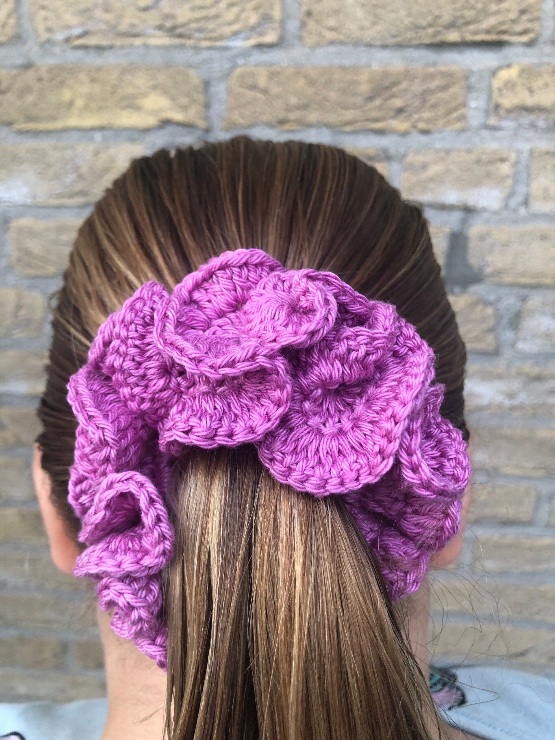 Scrunchie L: Licht paars