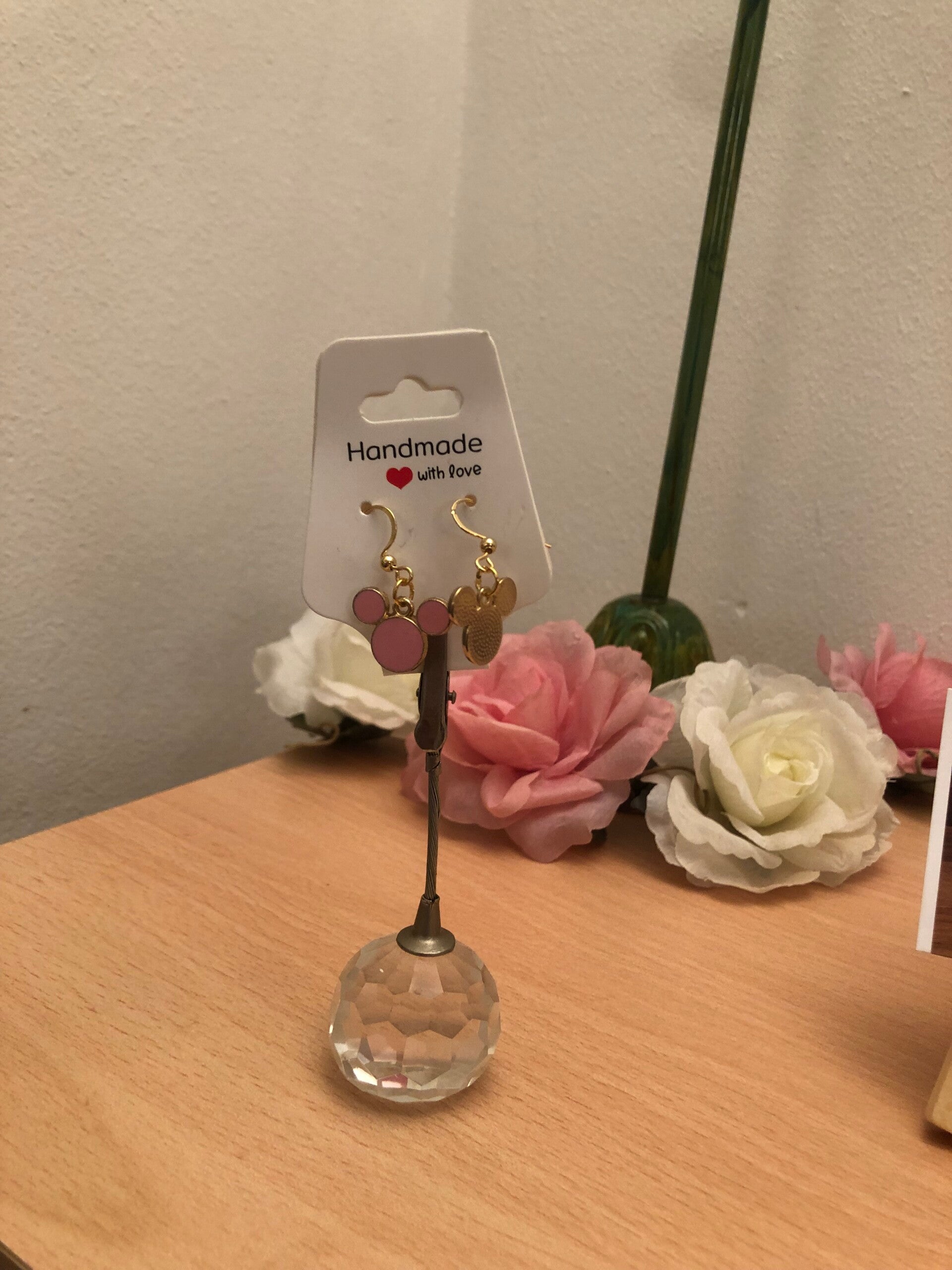 Oorbellen Mickey Mouse roze