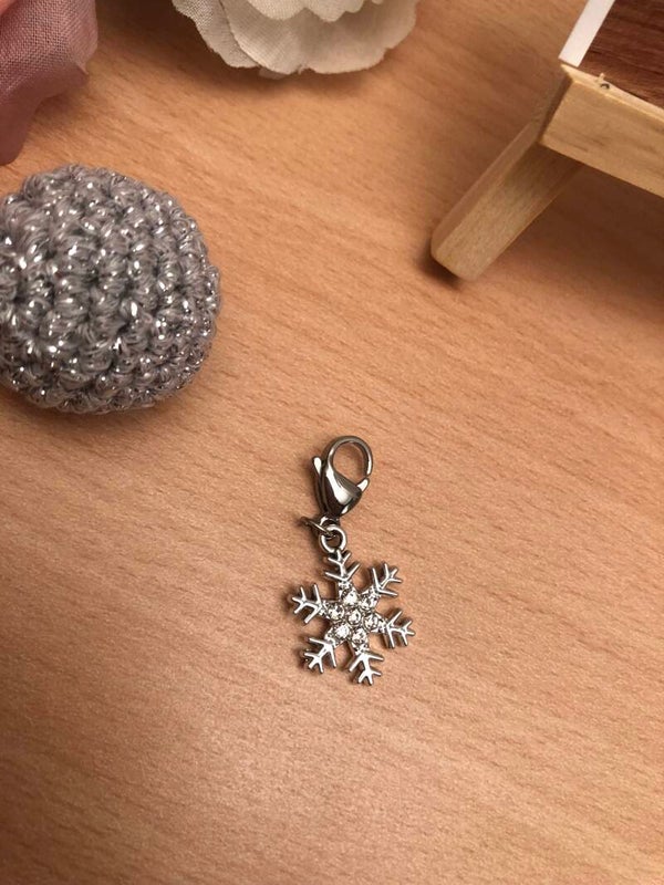 Steekmarkeerder Kerstster zilverkleurig