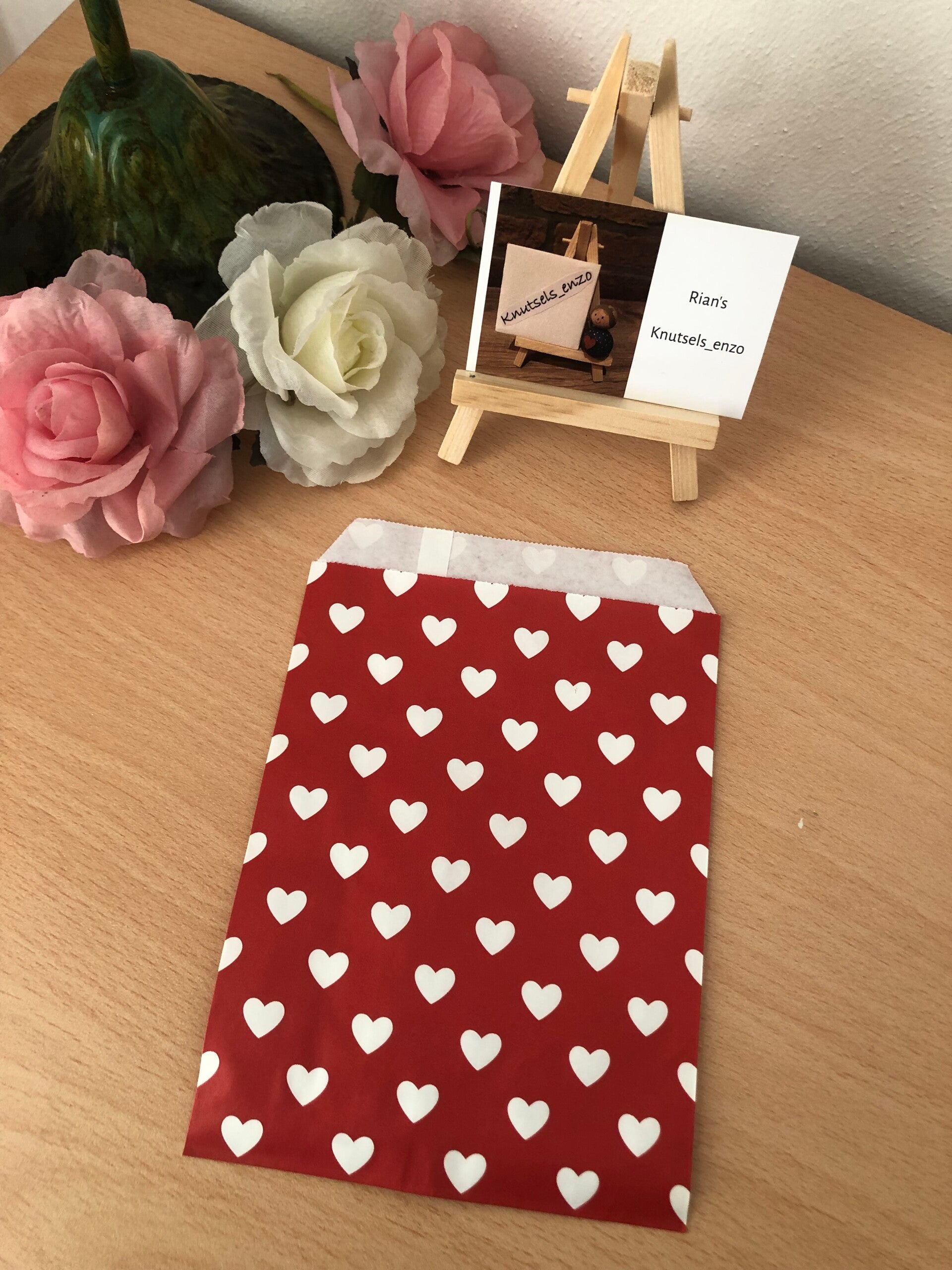 Cadeau zakje hartjes