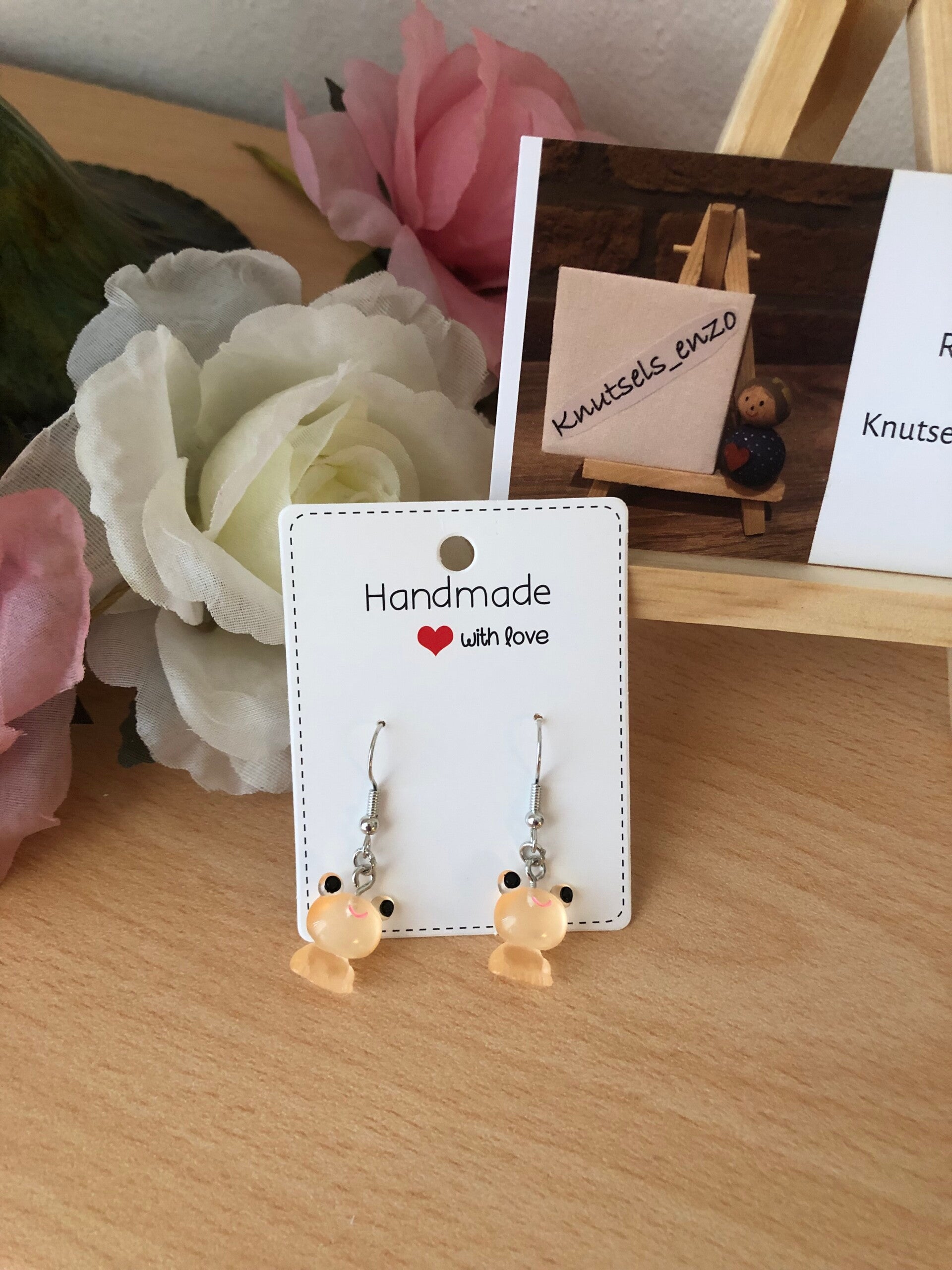 Oorbellen Kikker Glow in the dark