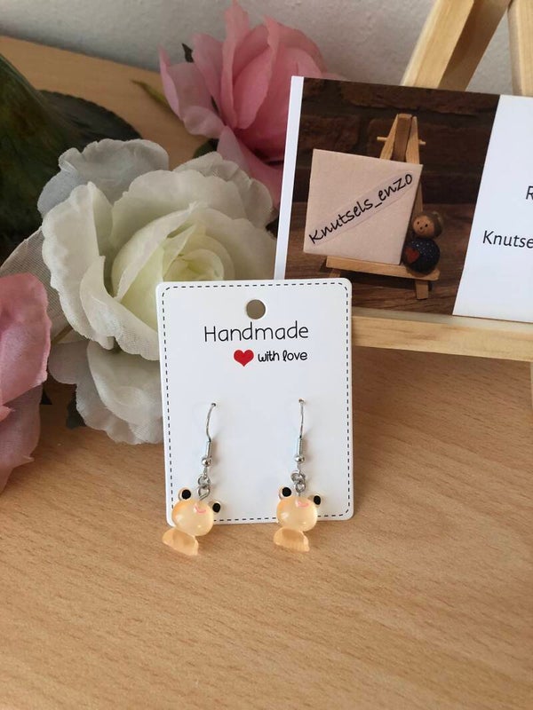 Oorbellen Kikker Glow in the dark