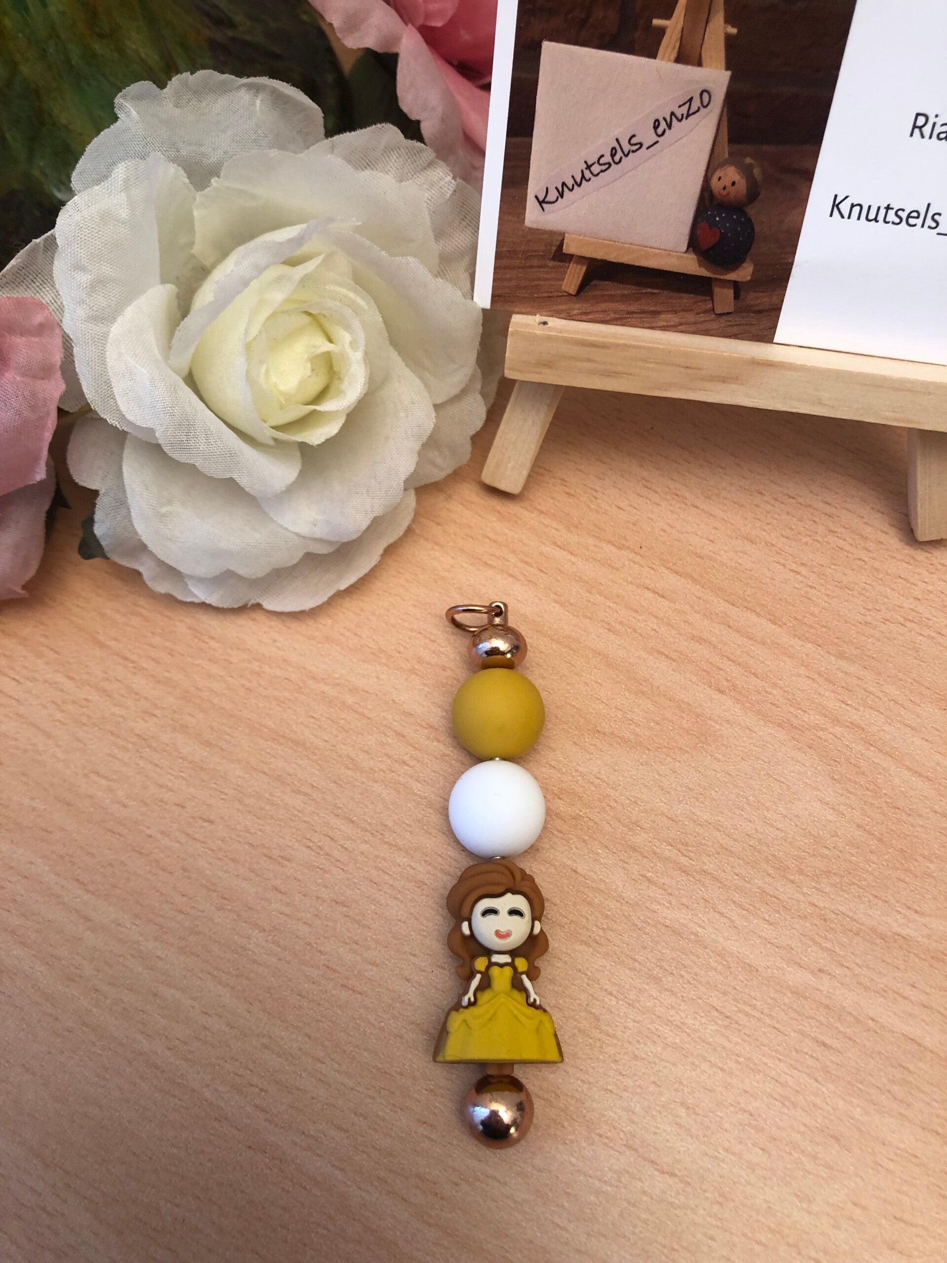 Sleutelhanger pin Belle en het beest