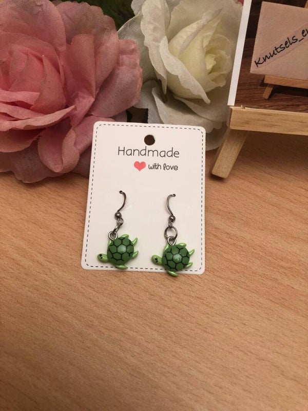 Oorbellen zeedieren - schildpad