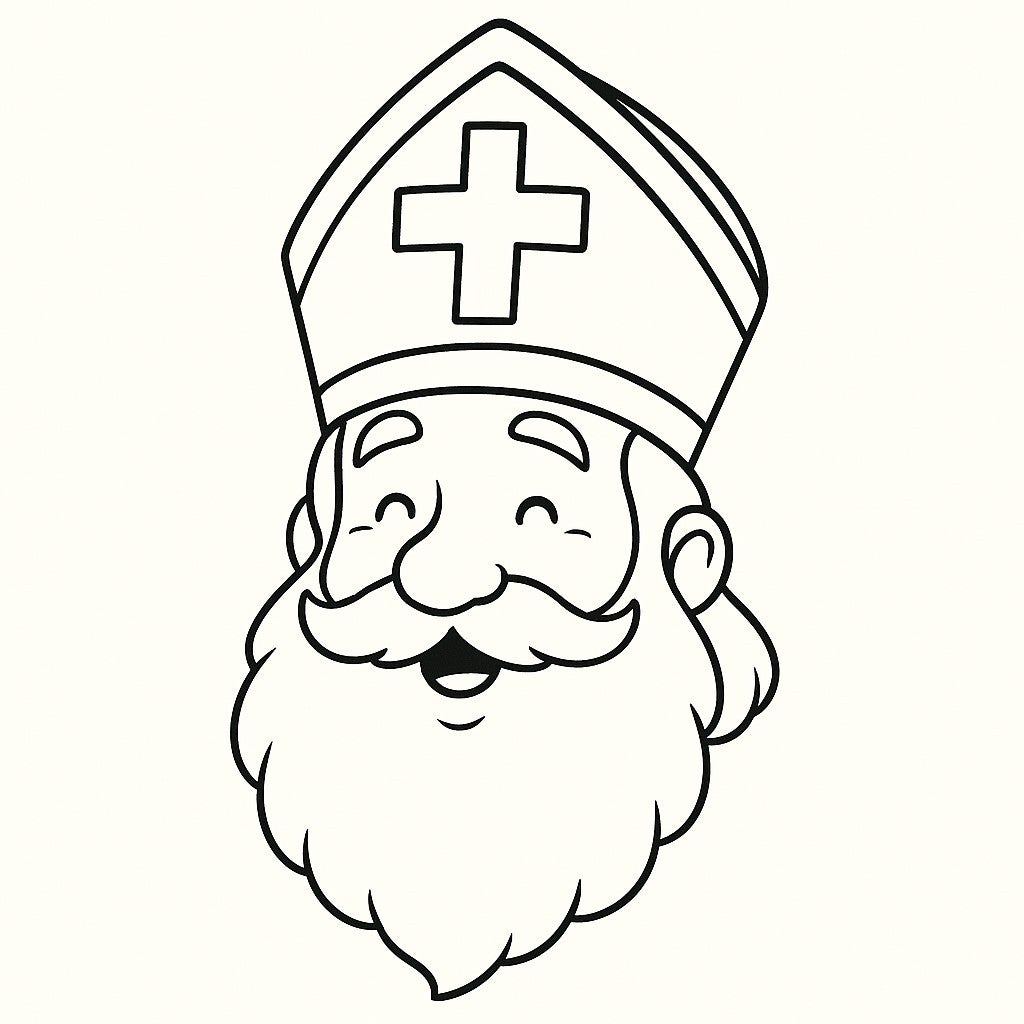 tekening sinterklaas