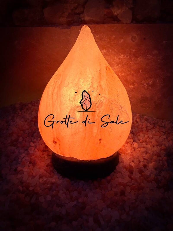 Lampada di sale forma GOCCIA