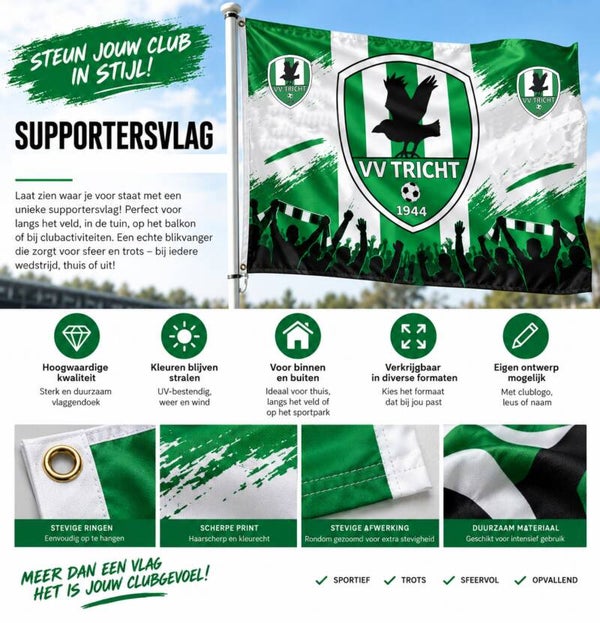 Supportersvlag 70 x100 VV Tricht