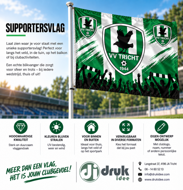 Supportersvlag 70 x100 VV Tricht