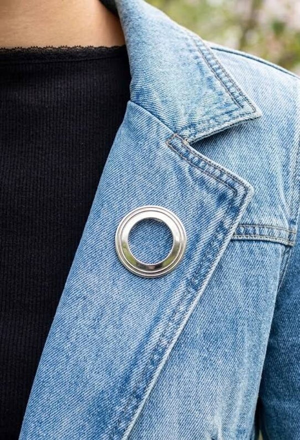 Broche cercle acier inoxydable