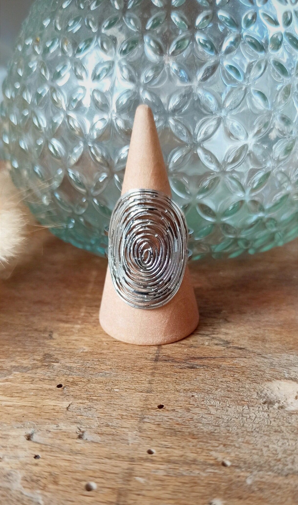 Bague tourbillon acier inoxydable