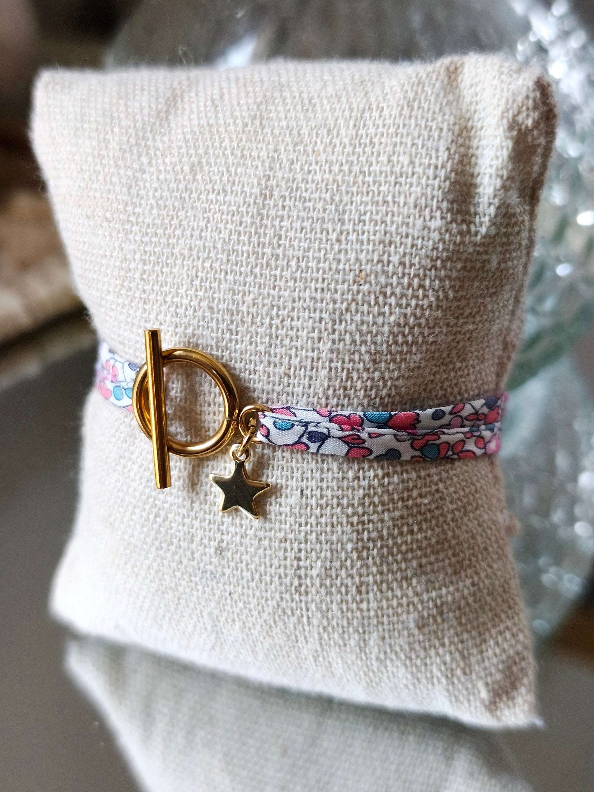 Bracelet Liberty fermoir OT acier inoxydable