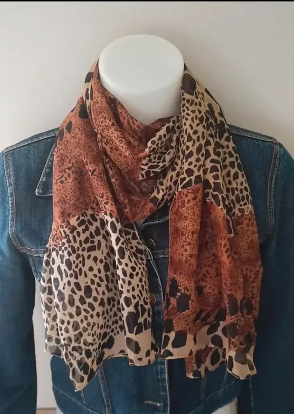 Foulard imprimé léopard